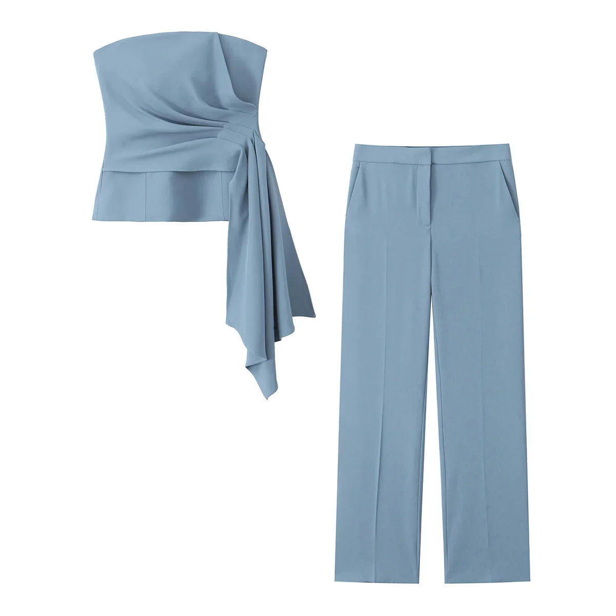 Conjunto Feminino Gracielle – 2 Peças Slim Cintura Alta