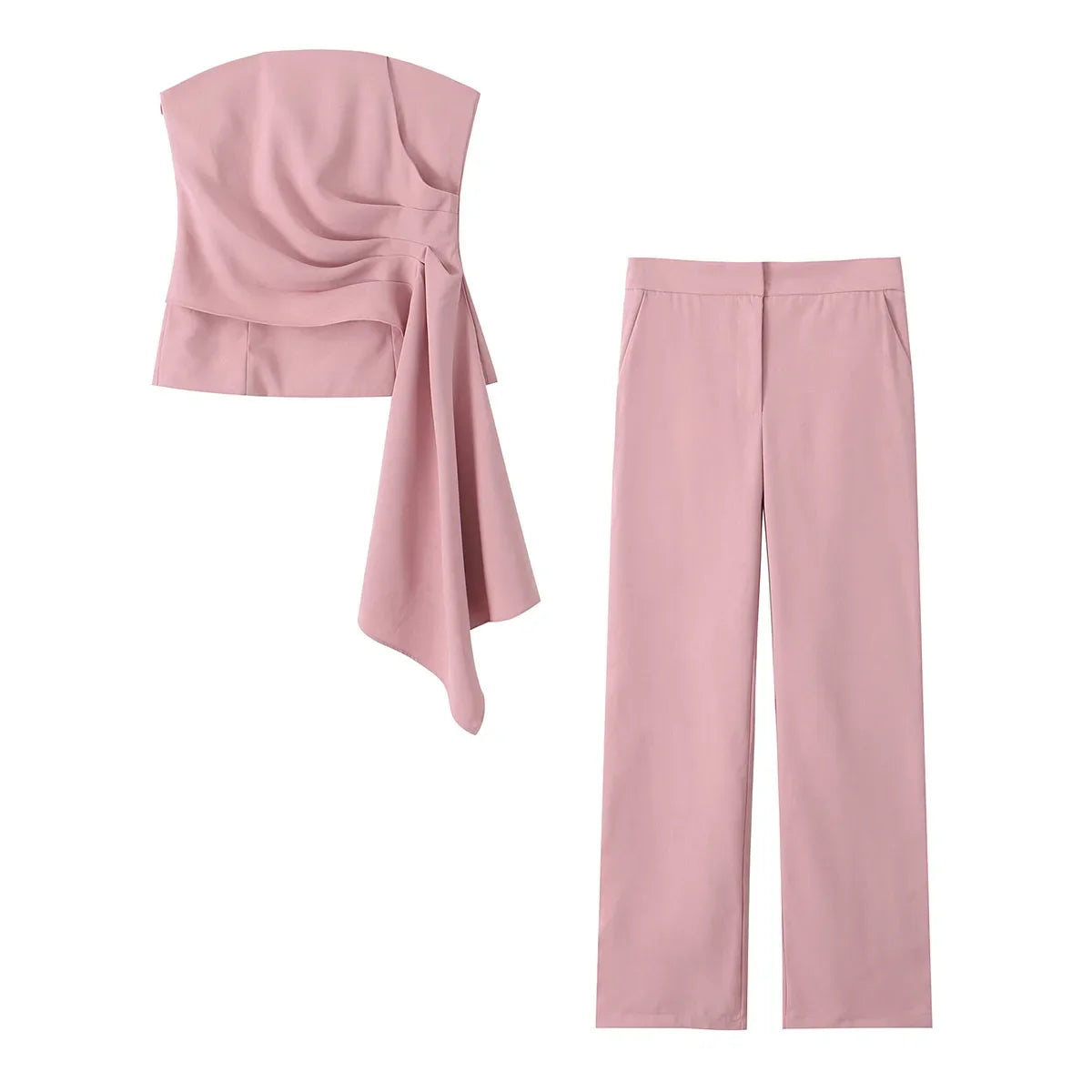 Conjunto Feminino Gracielle – 2 Peças Slim Cintura Alta