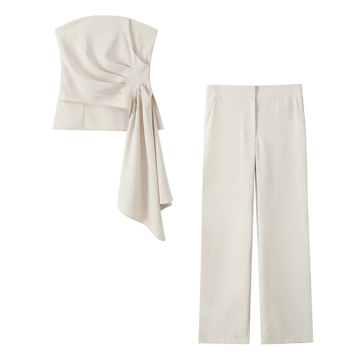 Conjunto Feminino Gracielle – 2 Peças Slim Cintura Alta