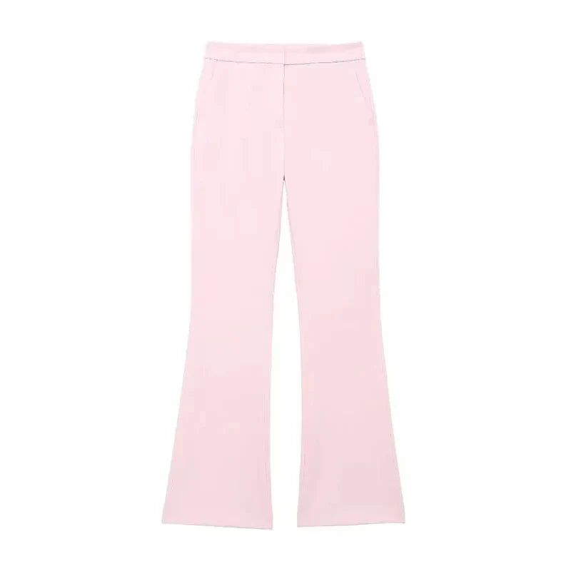 Conjunto Feminino Rute – Blusa Decote V & Saia Cintura Alta