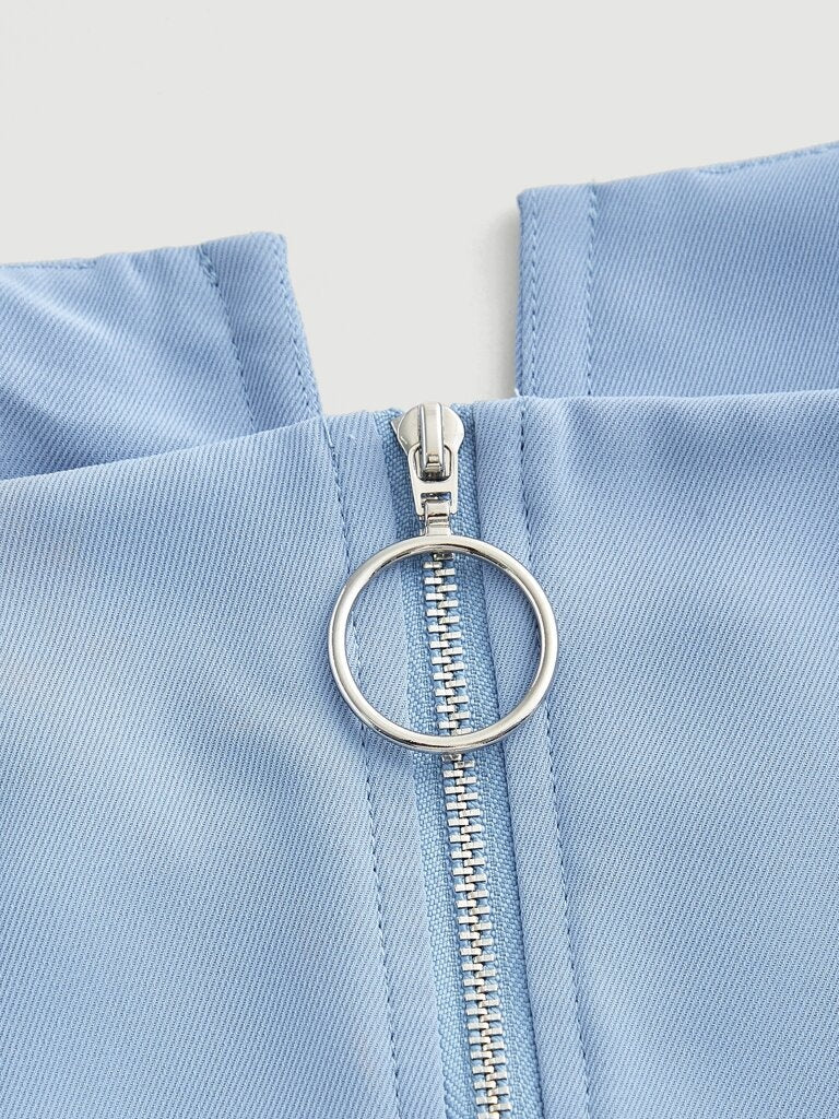 Conjunto Feminino Azul Bebê Sintra – Sofisticação e Versatilidade