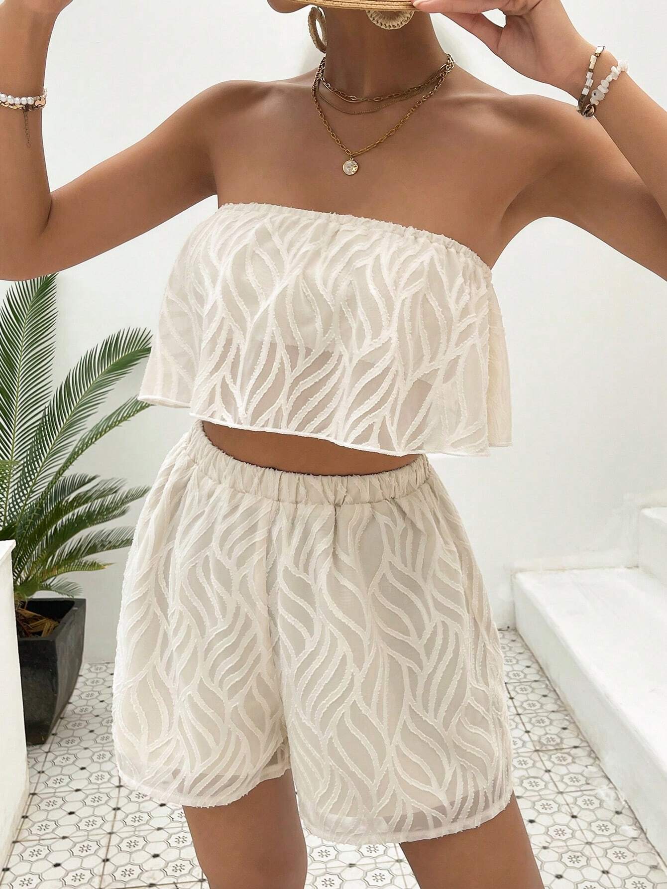 Conjunto Feminino Short e Blusa Azul – Estilo Boho com Elegância