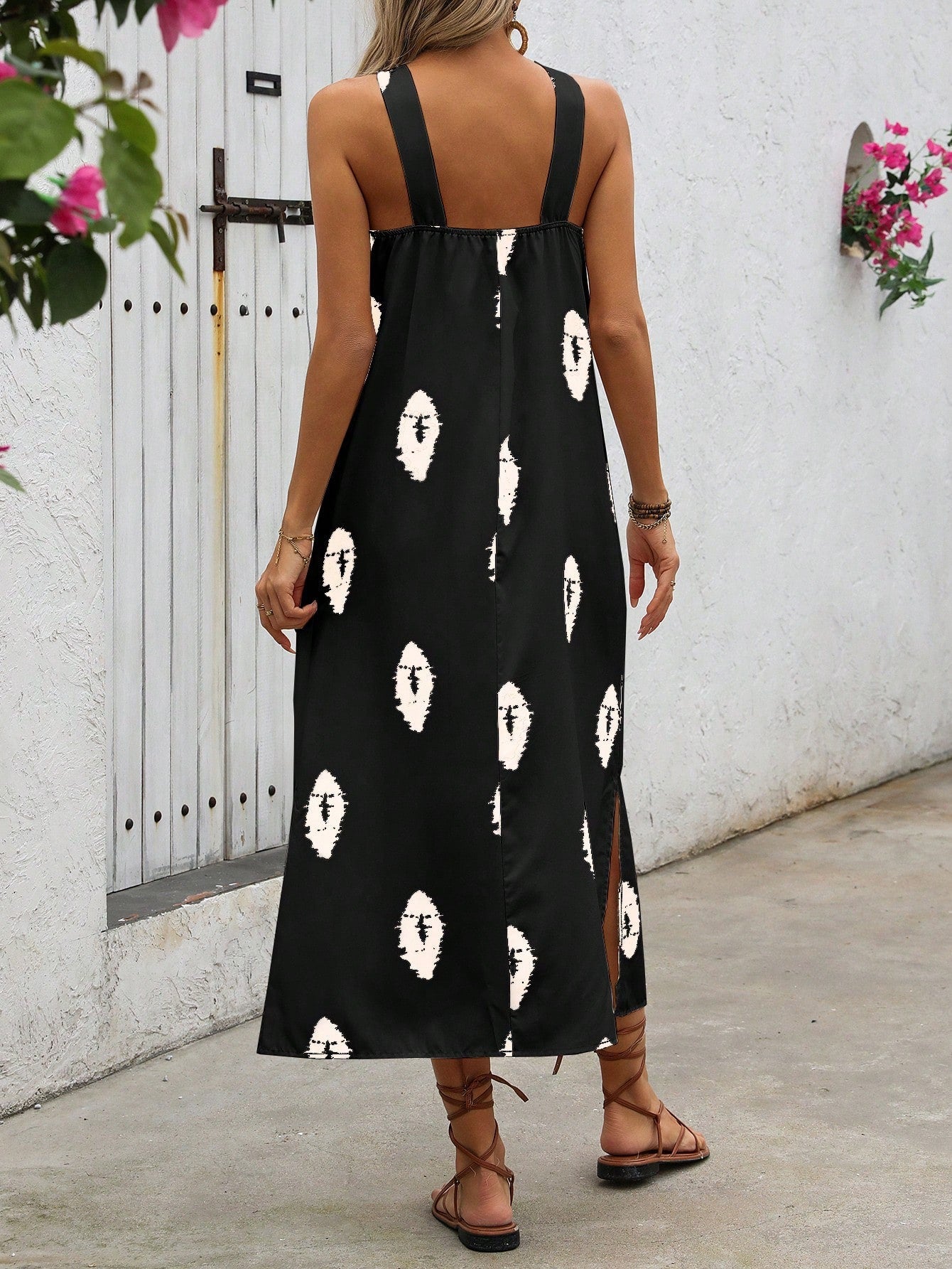 Vestido Longo Geométrico Safira