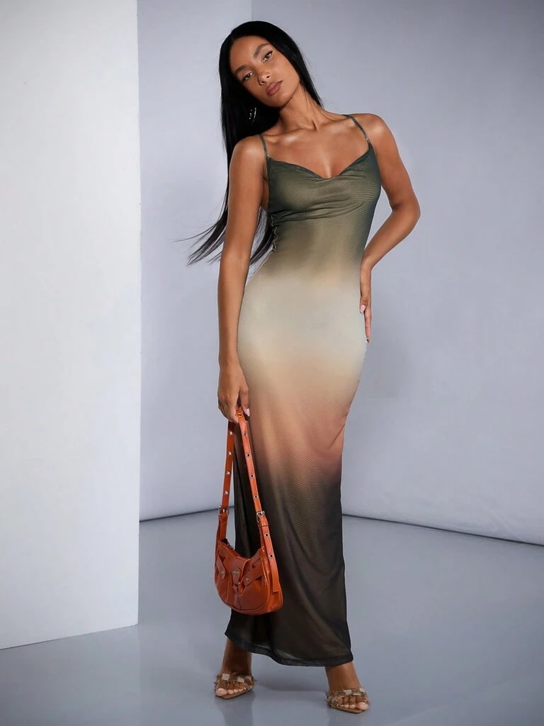 Vestido Longo Multicolorido Aurora