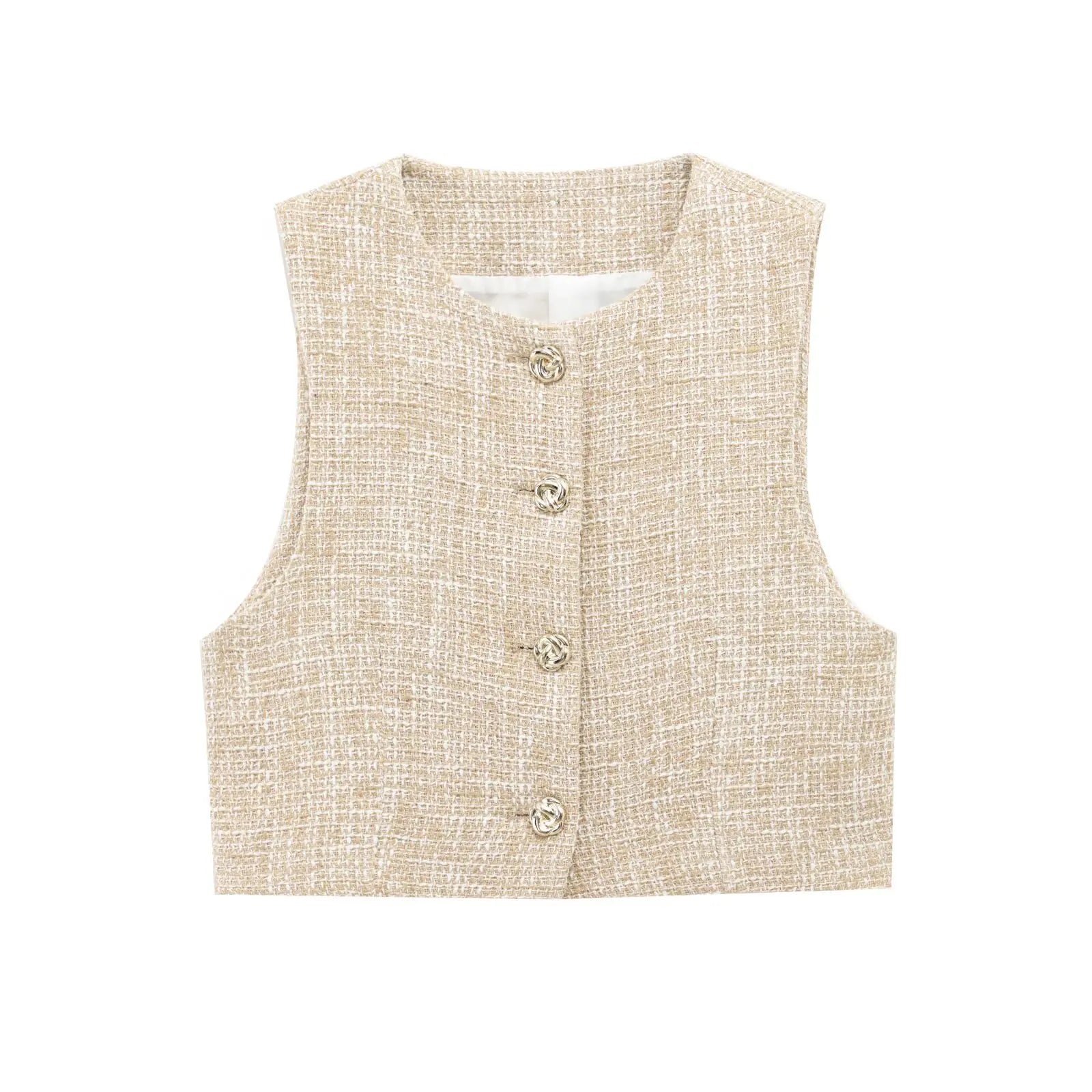 Conjunto Feminino Cáqui Claro – 2 Peças com Cinto