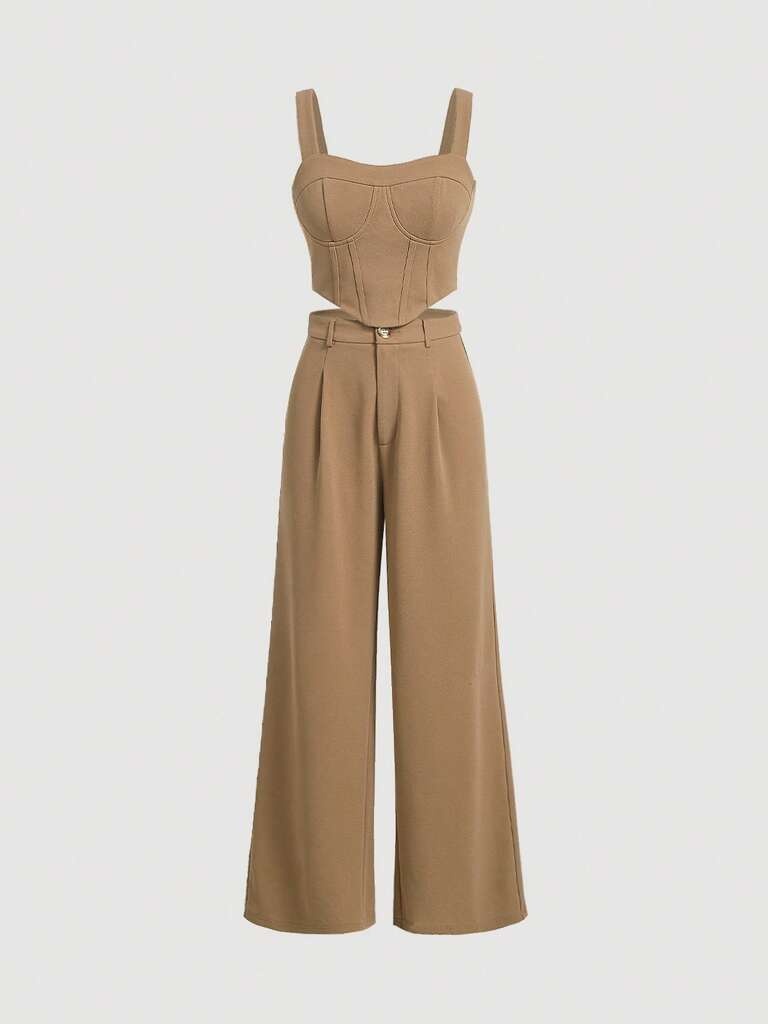 Conjunto Feminino Krabi – Alfaiataria Bege