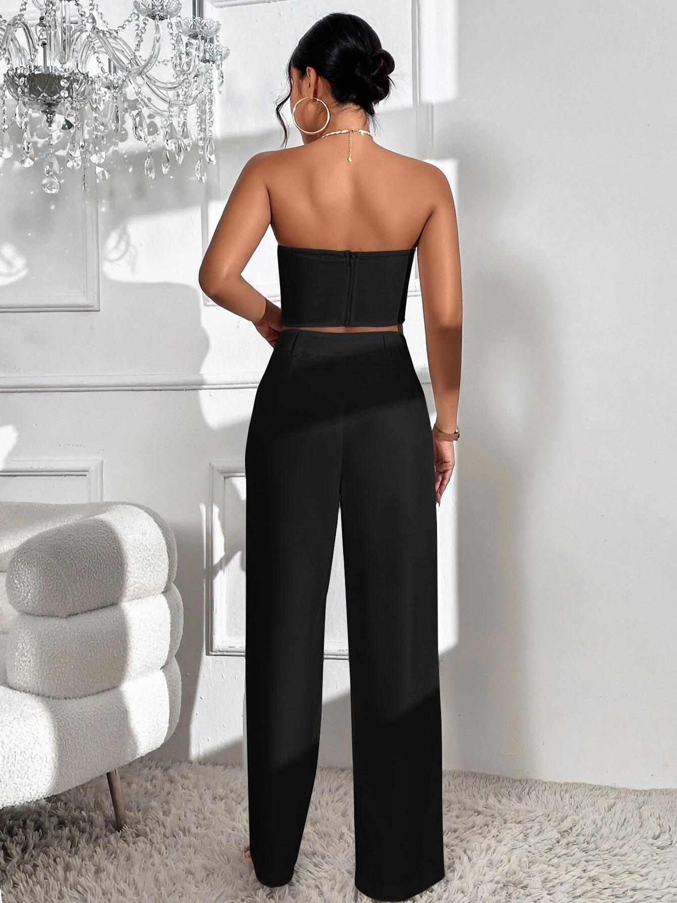 Conjunto Feminino Elegância Privé – Preto Clássico
