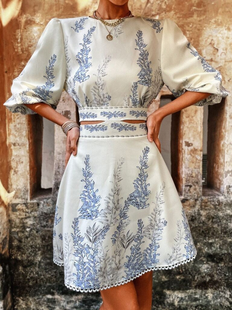Vestido Curto Parma – Estampado Floral Boho
