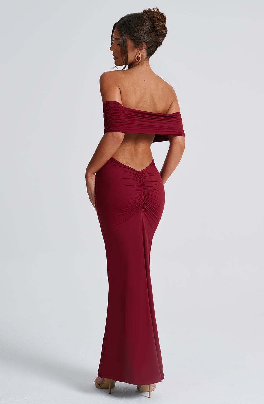 Vestido Longo com decote nas costas Luiza